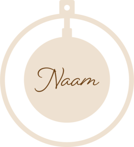 Kerstbal met naam - bal