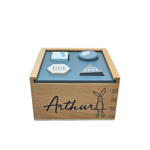 Vormen sorteerdoos met  naam