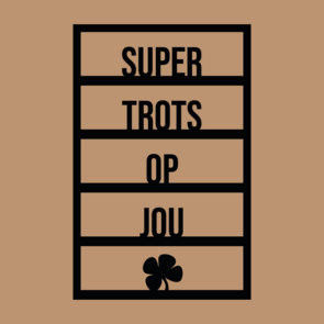 Houten kaart - Super trots op jou