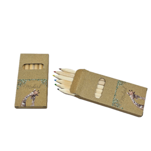 Doosje kleurpotloden met kleurenprint