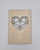 Houten kaart "Hart geometrisch"