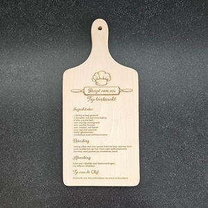 Snijplank met gegravure "Top-leerkracht"